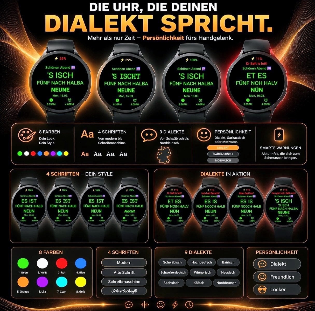 Dialekt Watchface Screenshot