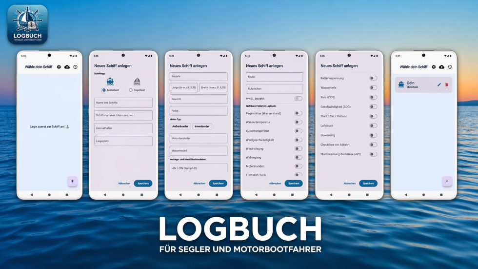 Logbuch App Screenshot