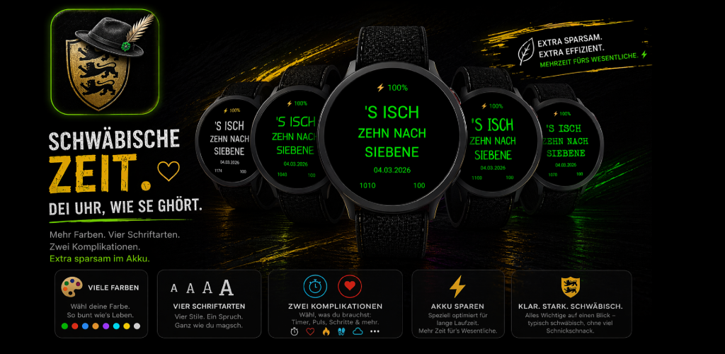 Schwäbisches Watchface Screenshot